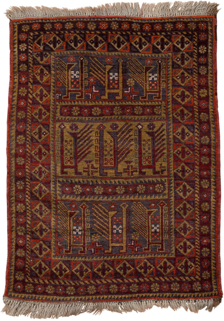 Afghan Baluch Vintage Handwoven Tribal Rug
