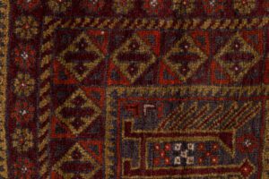 54762_ESTAFG1-Afghan_Baluch_Vintage_Handwoven_Tribal_Rug-2'11''x3'11''-Afghanistan-8