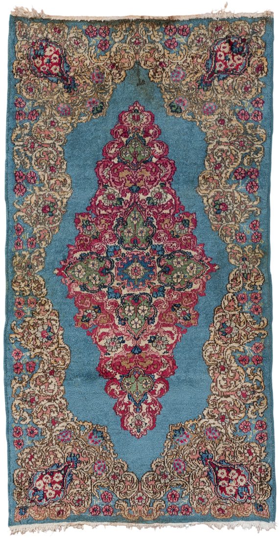 Antique Persian Kerman Handwoven Rug