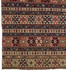 28510-Antique_Shirvan_Kilim_Handwoven_Rug-4'9''x10'3''-Caucasus-1-Border