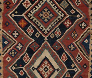 54693_ESTIRN2-Antique_Persian_Qashqai_Kilim_Handwoven_Rug-5'6''x8'0''-Persia-1-Center