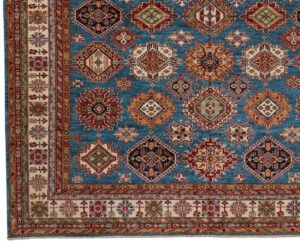 37652-Fine_Afghan_Kazak_Handwoven_Tribal_Rug-10'4''x13'5''-Afghanistan-1-Border