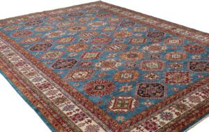 Fine Afghan Kazak Handwoven Tribal Rug