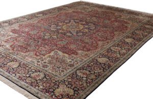 Kashan Art Silk Handwoven Rug