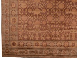 54803_ESTNPL1-Tibetan_Pomegranate_Lattice_Handwoven_Vintage_Rug-9'0''x12'2''-Nepal-1-Border
