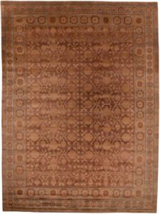 Tibetan Pomegranate Lattice Handwoven Rug