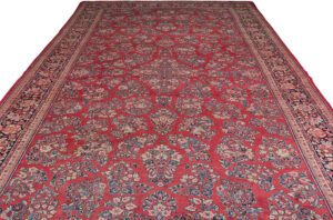 Antique Persian Sarouk Handwoven Rug