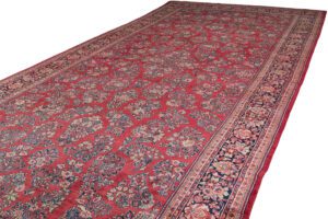 Antique Persian Sarouk Handwoven Rug