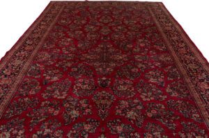 Antique Persian Sarouk Handwoven Rug