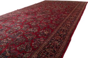 Antique Persian Sarouk Handwoven Rug
