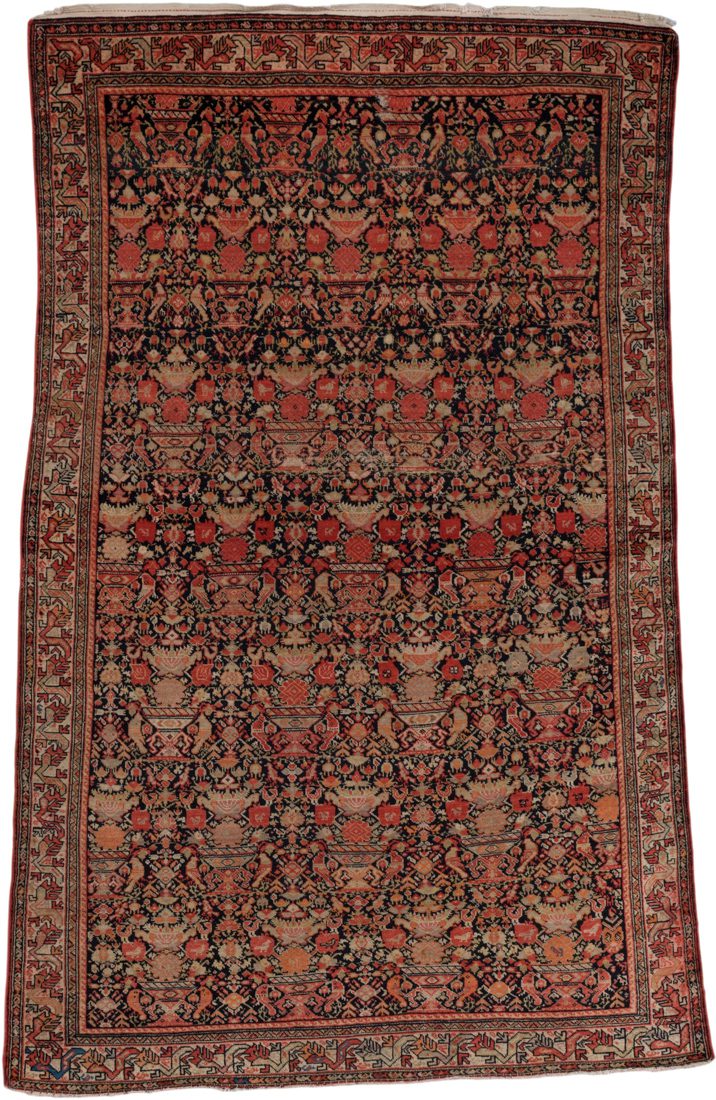 Antique Malayer Handwoven Rug