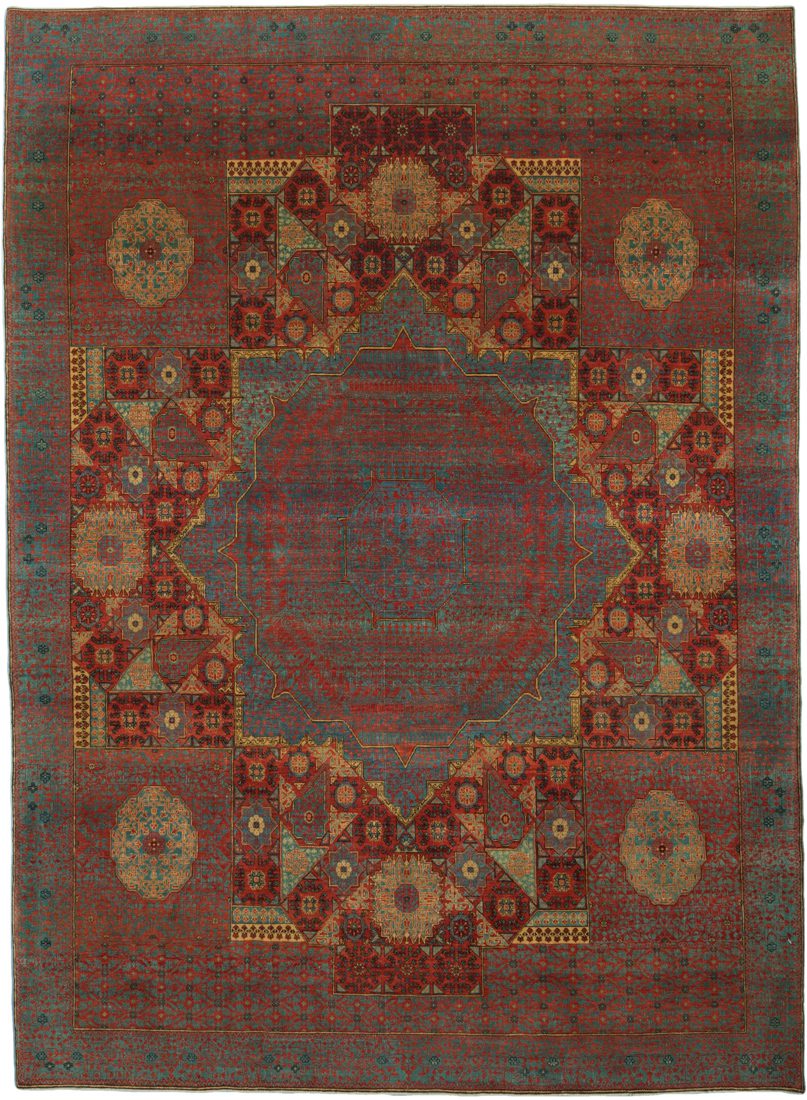 Turkish Mamluk Handwoven Rug
