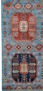 52236_BTR041A-Karachov_Handwoven_Tribal_Rug-2'4''x15'10''-Afghanistan-1-Border