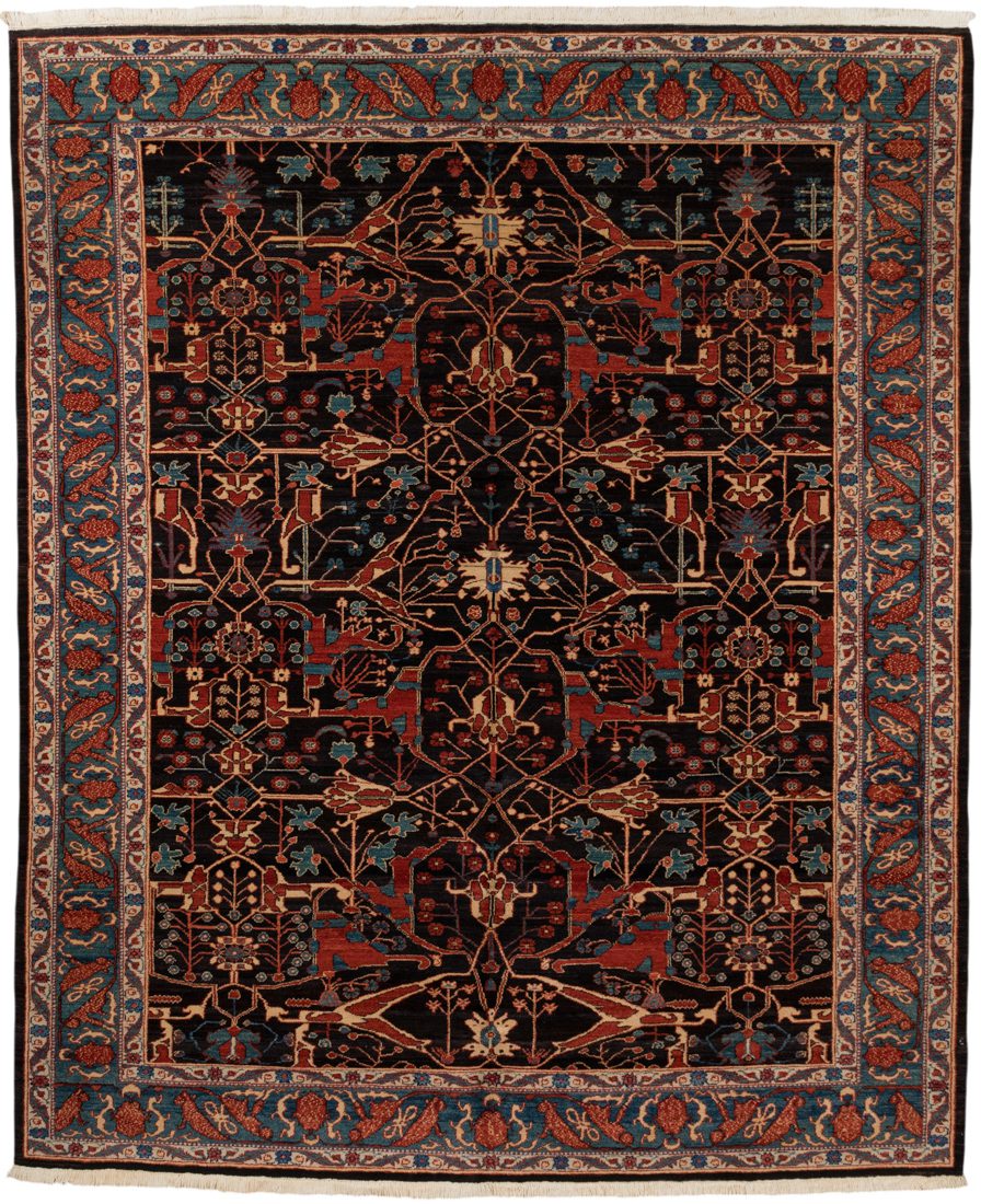 Turkish Azeri Bidjar Handwoven Rug
