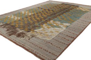 Afghan Modern Handwoven Wool Rug
